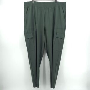 Old Navy Women Pants Sleektech Tapered XXL Tall Green Go-Dry Athleisure - NWT